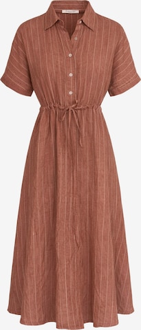 Haris Cotton - Vestido en marrón: frente