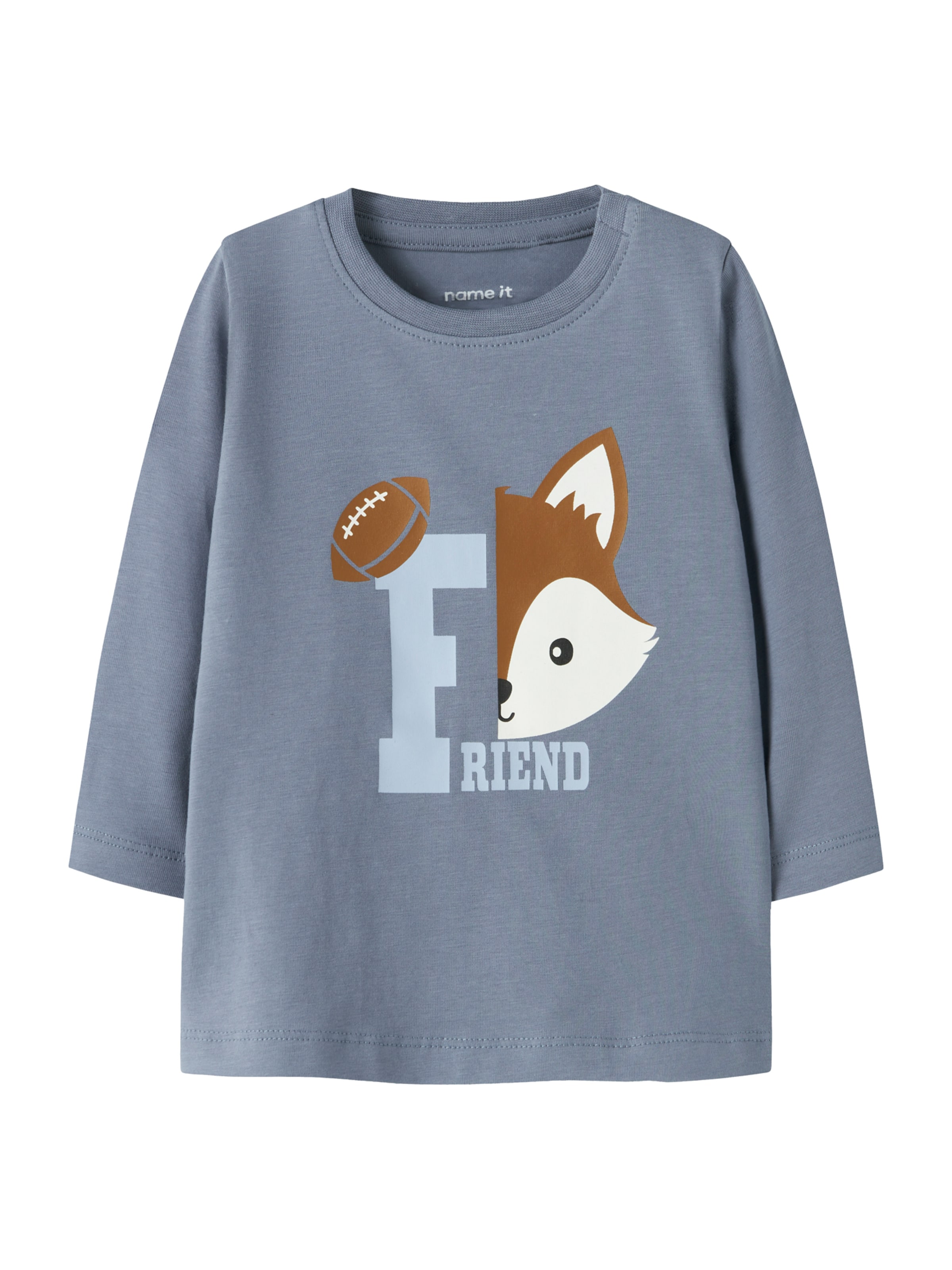 NAME IT Póló 'NBMSHOUT' - kék: elől