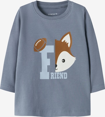 Maglietta 'NBMSHOUT' di NAME IT in blu: frontale