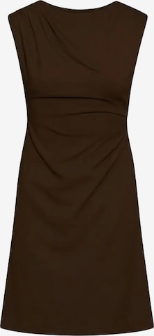 Robe 'Vero Moda Jurk Vmsmilla Ss O-neck Short Dress Exp 10354644 Dames' VERO MODA en marron : devant