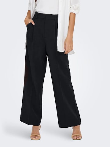 ONLY Wide Leg Hose 'Tate-Abba' in Schwarz: predná strana