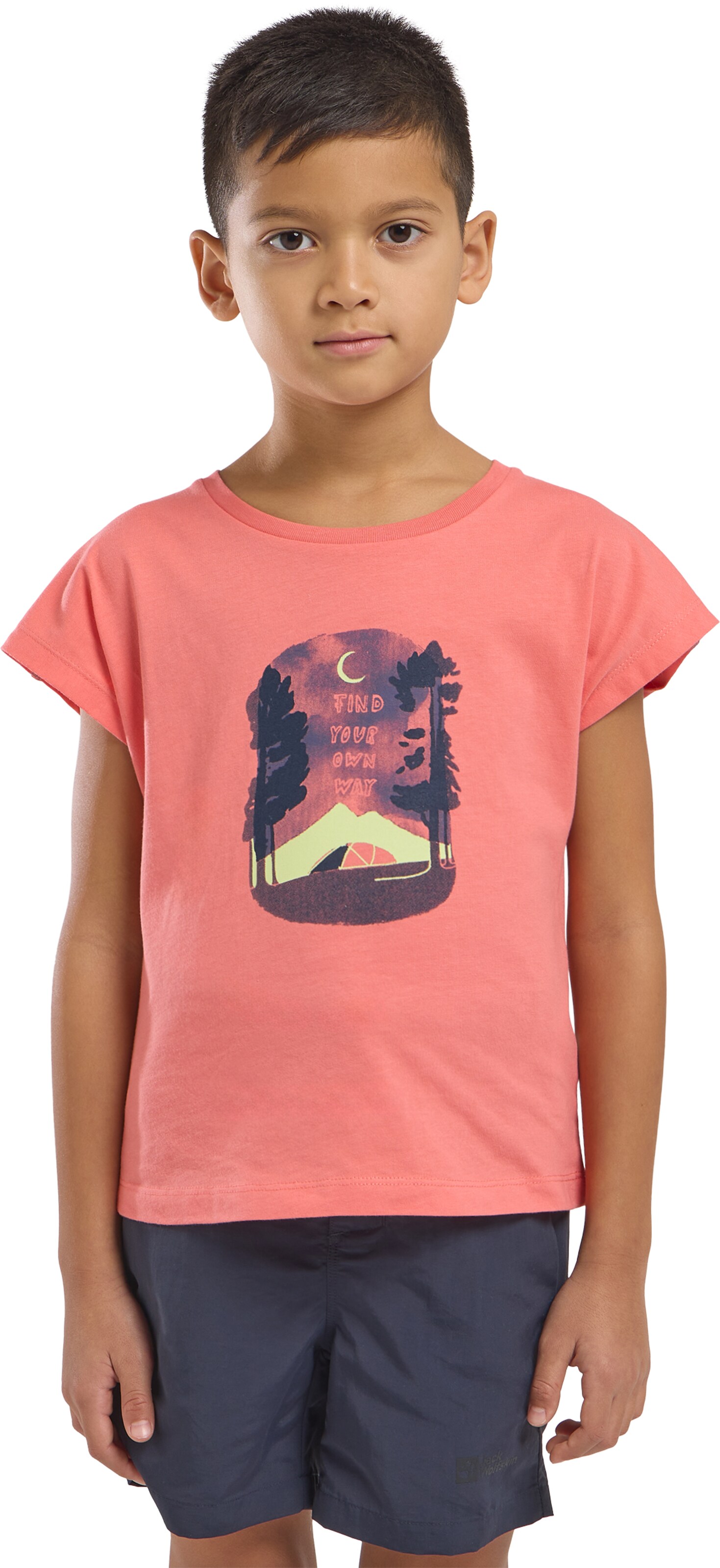 JACK WOLFSKIN T-Shirt in Pink