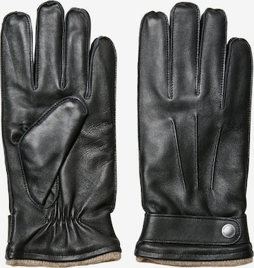 SELECTED HOMME Γάντια με δάχτυλα 'Poul' σε μαύρο: μπροστά
