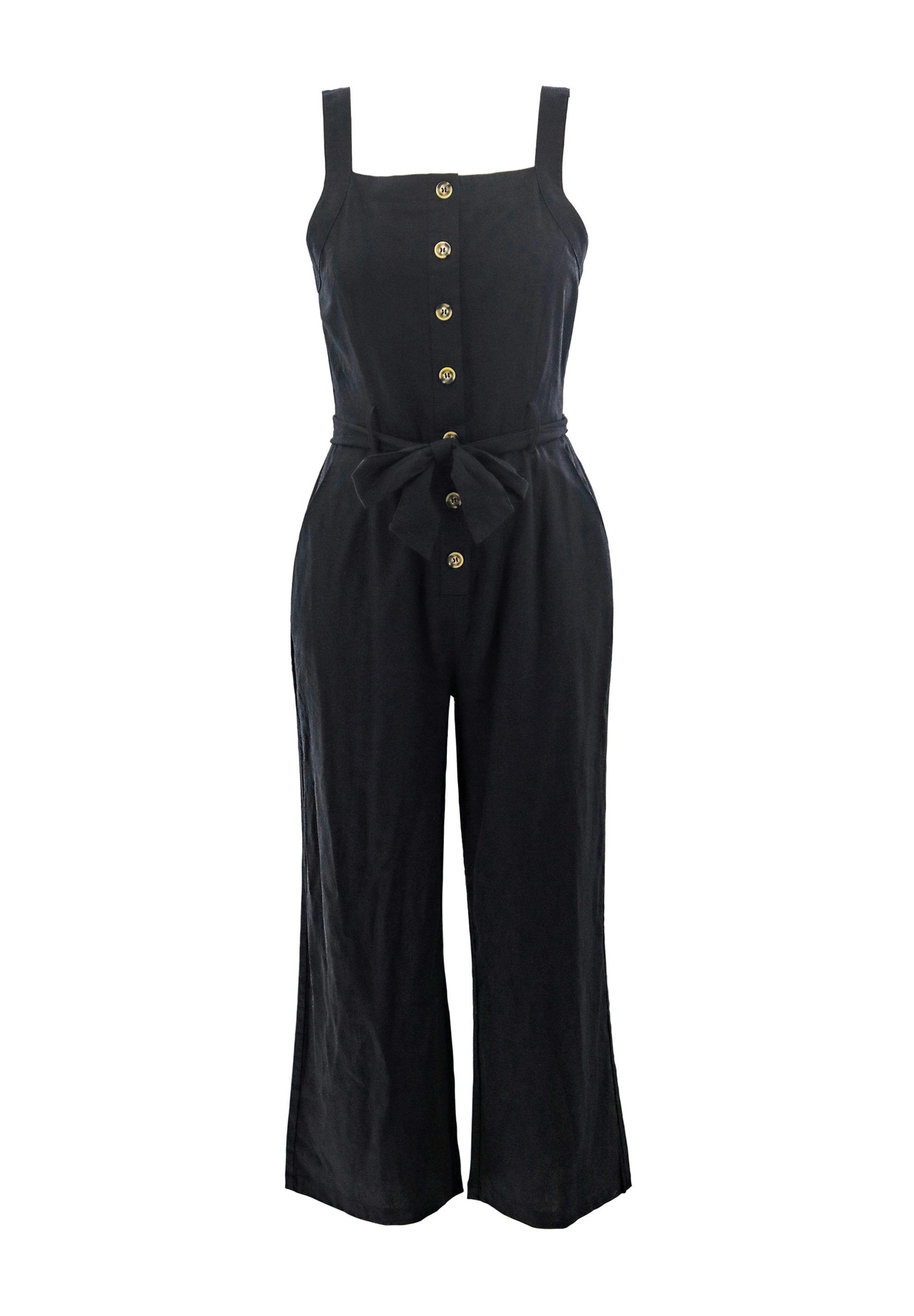 AIKI KEYLOOK Jumpsuit 'Olive It' in Black: front