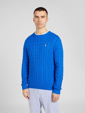 Polo Ralph Lauren Regular fit Πουλόβερ 'DRIVER' σε μπλε: μπροστά