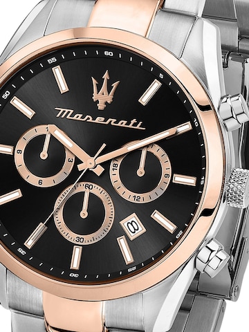 Montre à affichage analogique Maserati en argent