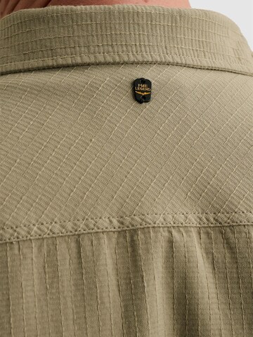 PME Legend Regular fit Overhemd 'Shirt in 100% cotton with chest pockets and badge' in Groen