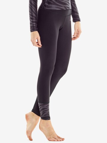 Skinny Pantalon de sport 'HWL116C' Winshape en noir : devant