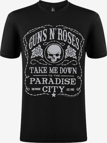 T-Shirt 'Guns N´Roses Paradise City T-Shirt' GUNS N' ROSES en noir : devant