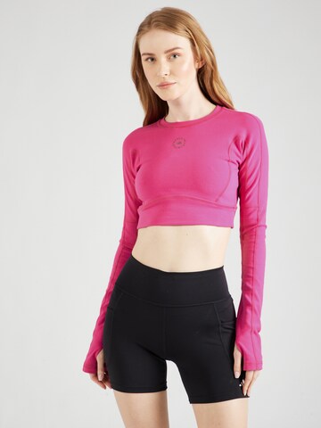 ADIDAS BY STELLA MCCARTNEY - Camiseta funcional en rosa: frente