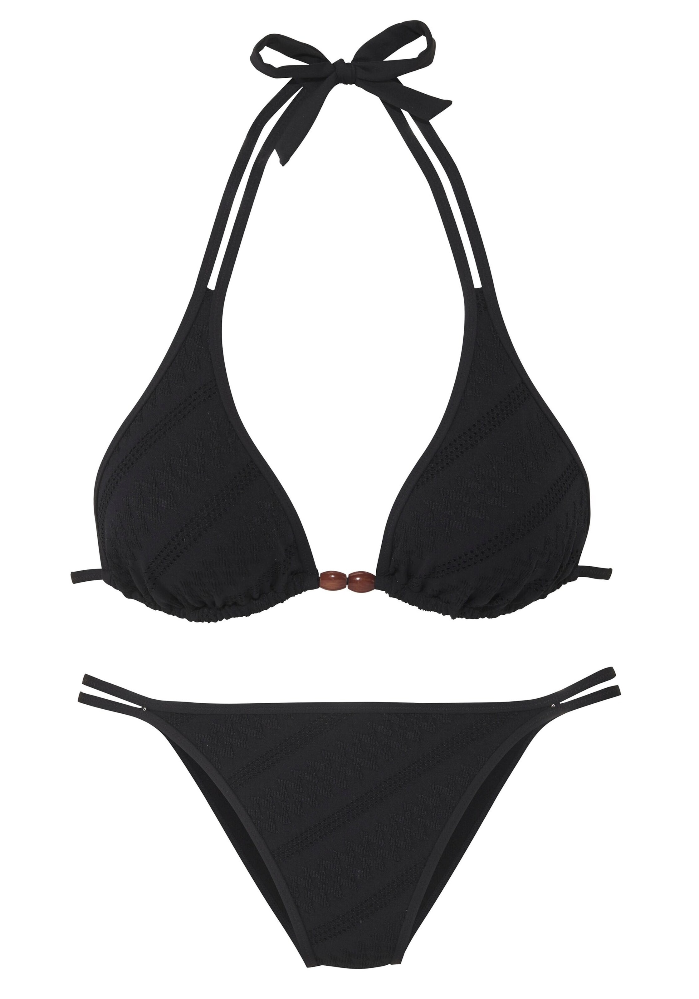 Triangle Bikini s.Oliver en noir : devant