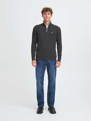 Kronstadt Sweater ' KSCall half zip ' in Black
