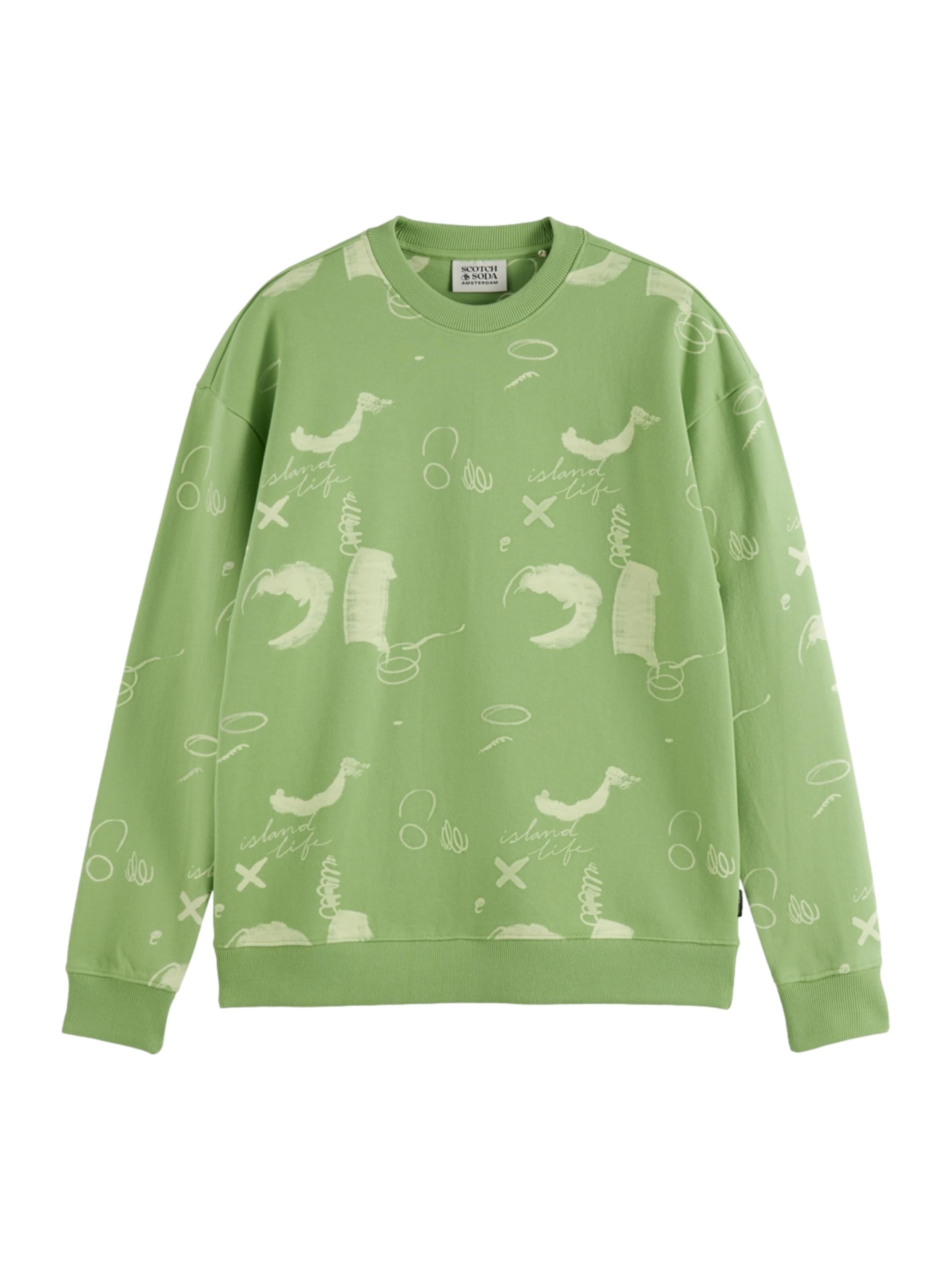 SCOTCH & SODA Sweatshirt i grøn: forside