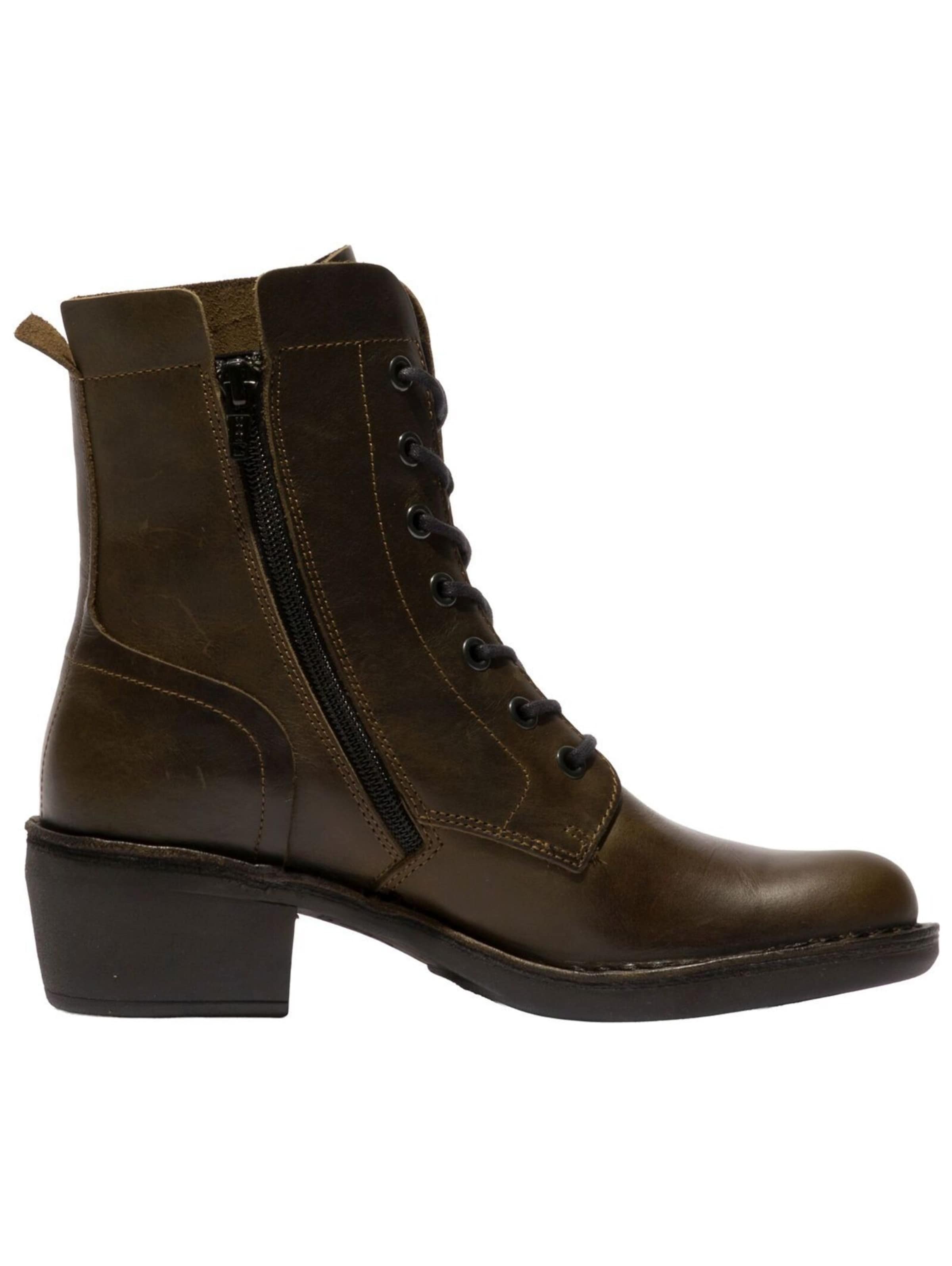 FLY LONDON Schnürstiefelette in Schwarz