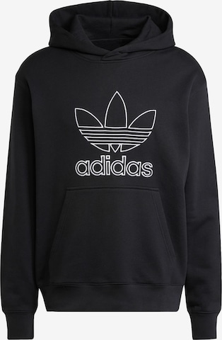 Sale Adidas Adidas Originals Outline Trefoil Hoodie In Black