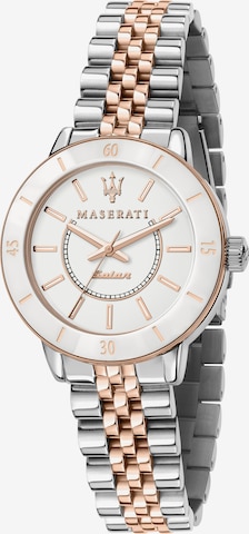 Maserati Analog Watch 'Succeso' in Silver: front