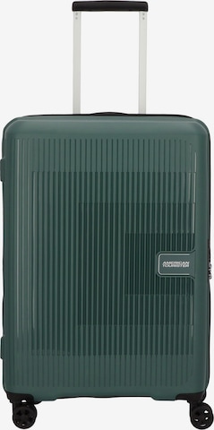 American Tourister Trolley 'Aerostep' in Groen: voorkant