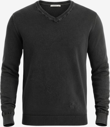 Ombre Pullover 'OM-Swos-0108' in Schwarz: Vorderseite