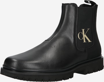 Calvin Klein Jeans - Botas Chelsea 'BJORN' en negro: frente