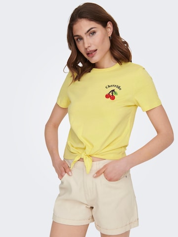 T-shirt 'Kita' ONLY en jaune