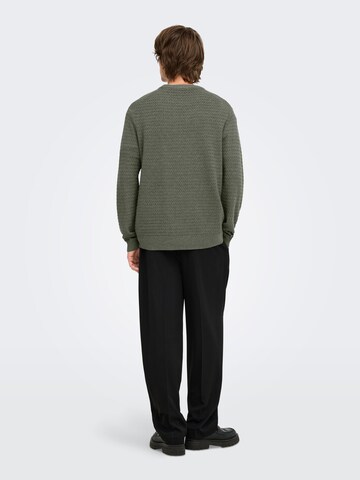 Pullover 'ONSLoui' di Only & Sons in verde