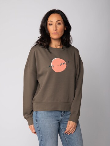 Sweat-shirt 'Countryside 01 ' Watapparel en marron : devant