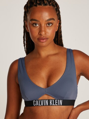 Calvin Klein Swimwear Бюстие Горнище на бански в синьо