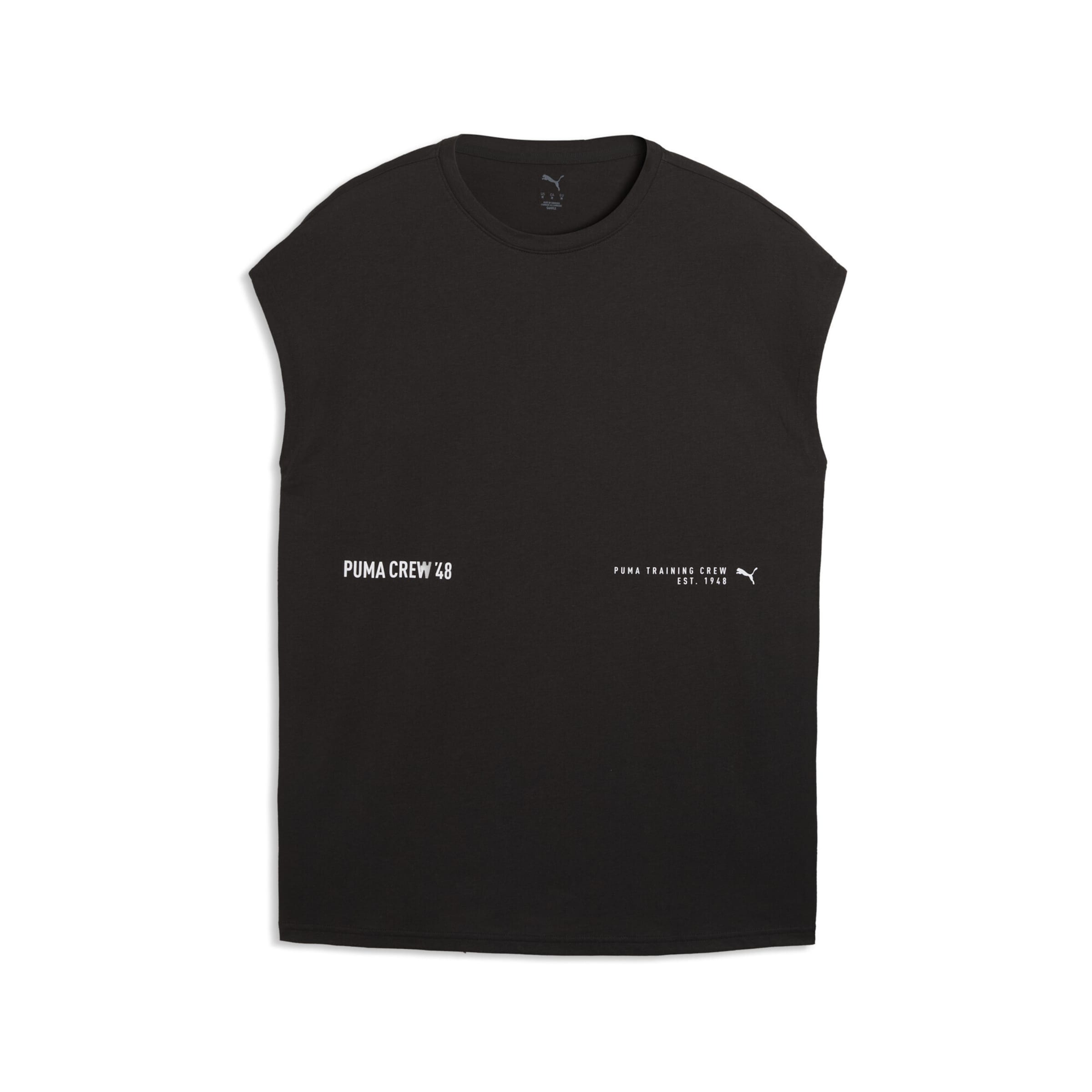 PUMA Sporttop in Schwarz: Vorderseite