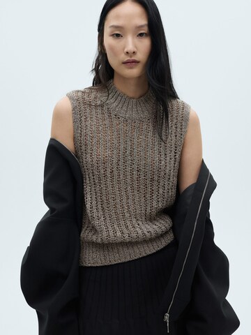MANGO Pullover in Silber: Vorderseite