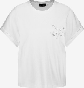 T-shirt TAIFUN en blanc : devant