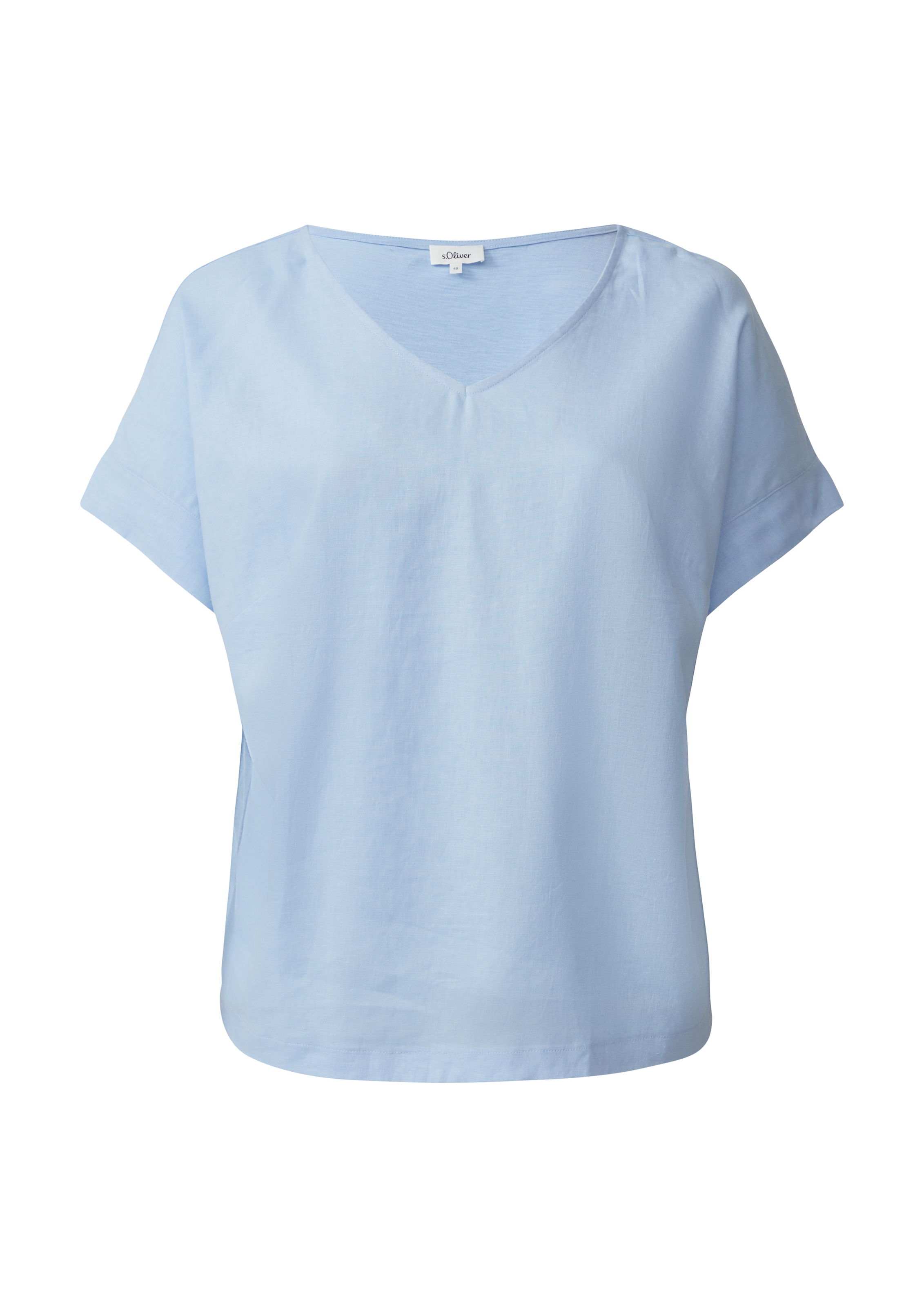 s.Oliver Red Label Plus Shirt in Blauw: voorkant