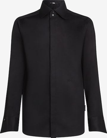 Chemise 'Essential' Karl Lagerfeld en noir : devant