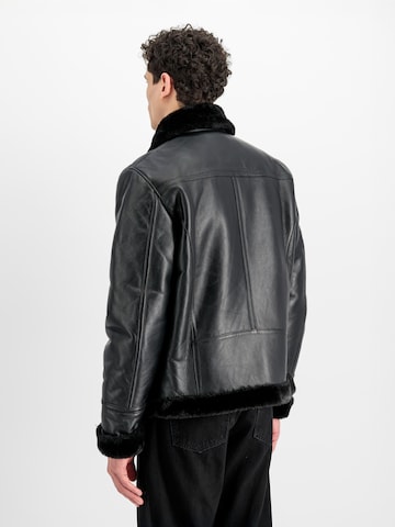 ALPHA INDUSTRIES Jacke 'B3' in Schwarz: Rückseite