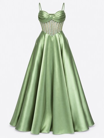 Ombre Evening dress in Green: front