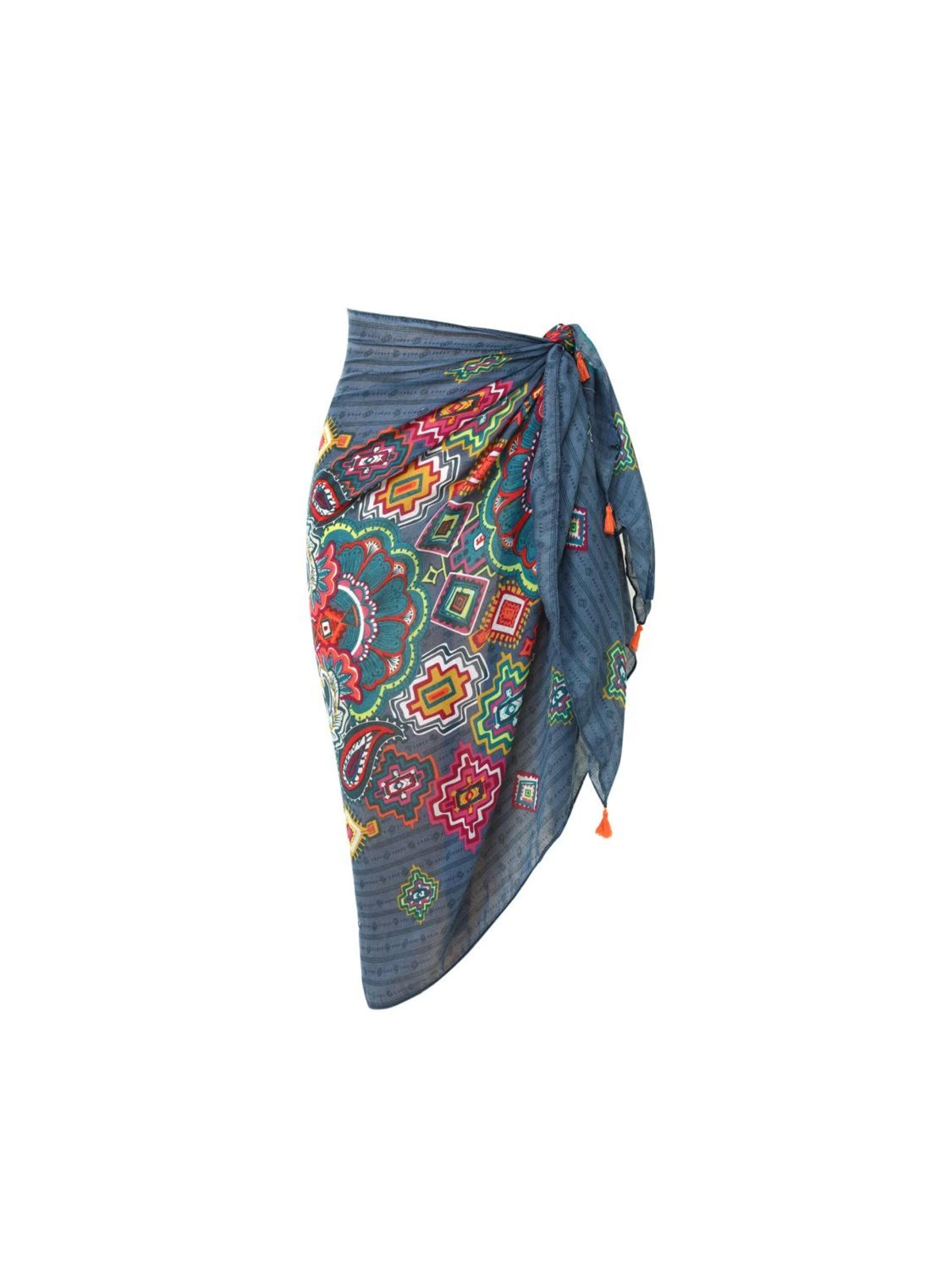 alberto cabale Skirt 'Paréo de plage GILDA' in Blue: front
