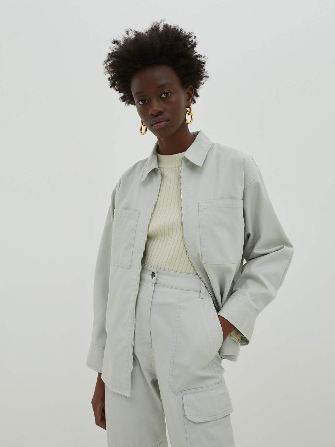 EDITED Producten Blouse 'Camille' Grijs