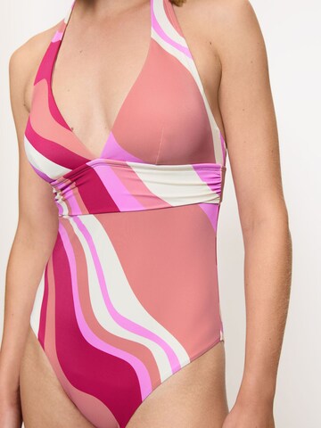 TRIUMPH Badeanzug ' Summer Mix & Match Plunge ' in Pink