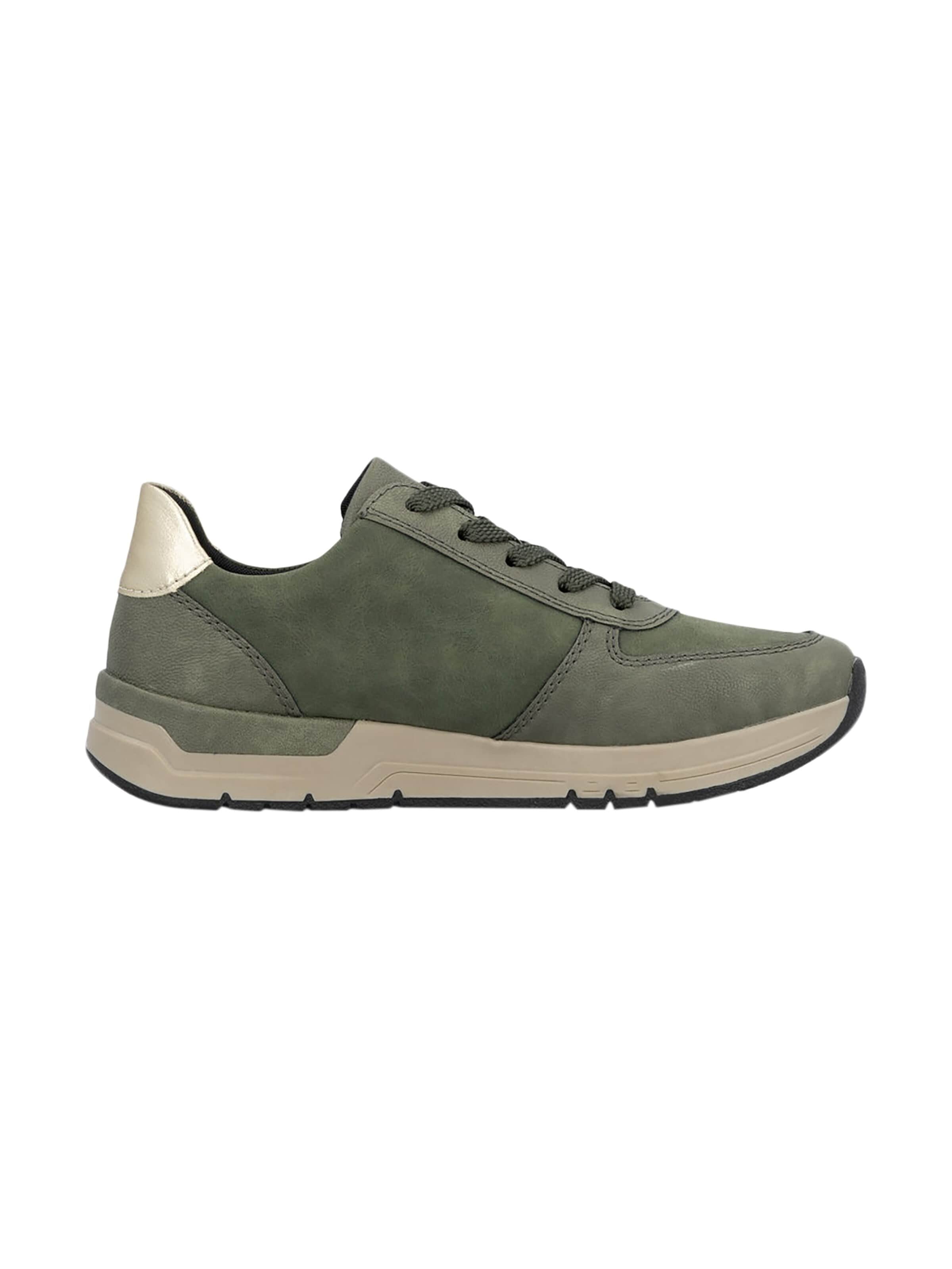 Scarpa stringata sportiva di Rieker in verde