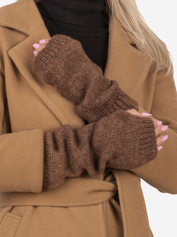 Vivisence Handschoenen met korte vingers '7215' in Bruin