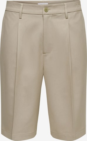Pantaloni 'ONSDaves' di Only & Sons in beige: frontale