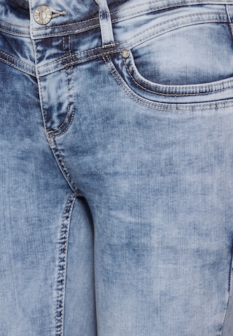 STREET ONE Slimfit Jeans 'York' in Blau