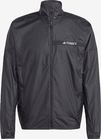 ADIDAS TERREX Outdoor jacket 'Multi' in Black: front