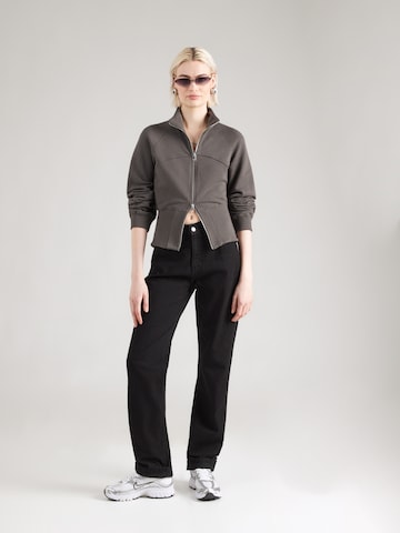 WEEKDAY Zip-Up Hoodie 'Amanda' in Grey