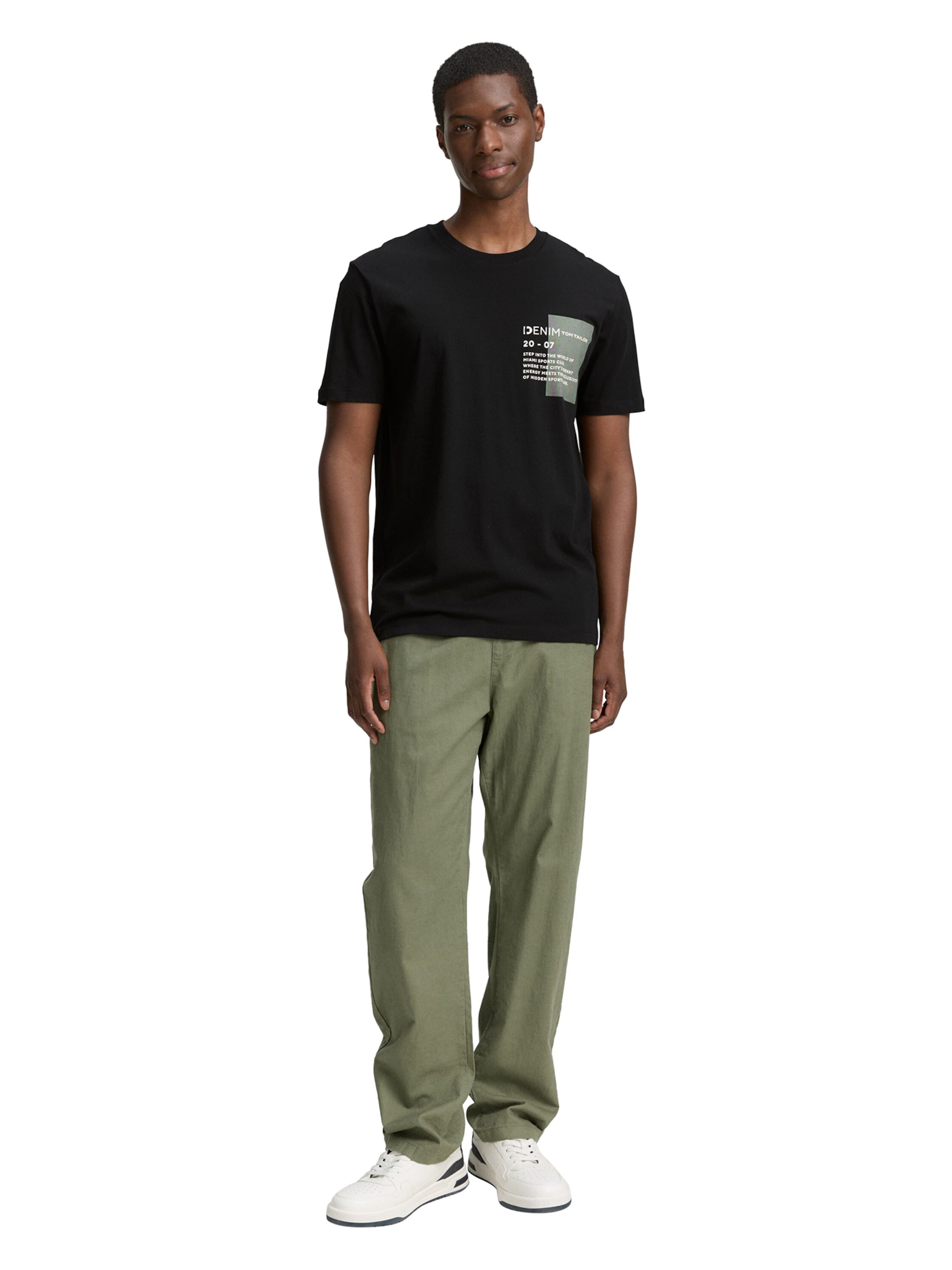 T-Shirt TOM TAILOR DENIM en noir