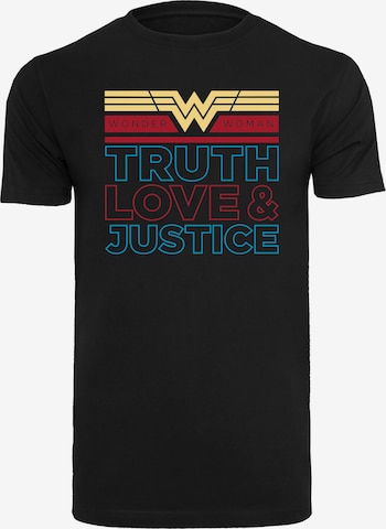 T-Shirt 'DC Comics Wonder Woman 84 Truth Love And Justice' F4NT4STIC en noir : devant