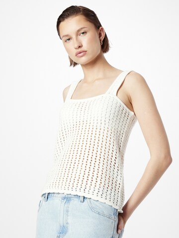 GAP - Top de punto en blanco: frente