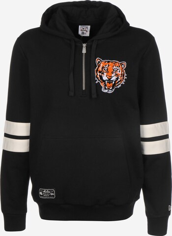 NEW ERA Sweatshirt 'MLB Cooperstown Detroit Tigers' in Black: front