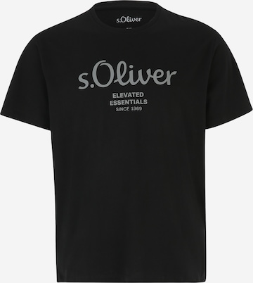 s.Oliver T-Shirt in Schwarz: Vorderseite