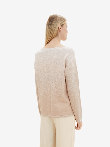 TOM TAILOR Pullover i beige