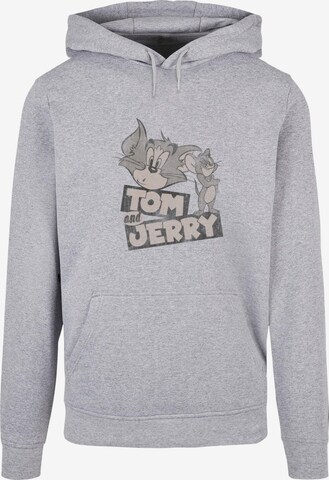 ABSOLUTE CULT Sweatshirt 'Tom and Jerry - Cartoon' in Grey: front